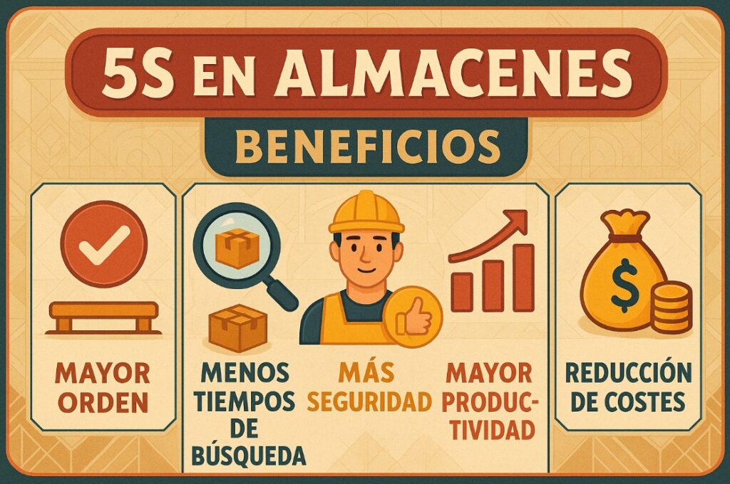 Las 5S en logística: cómo optimizar el almacenamiento y la gestión de