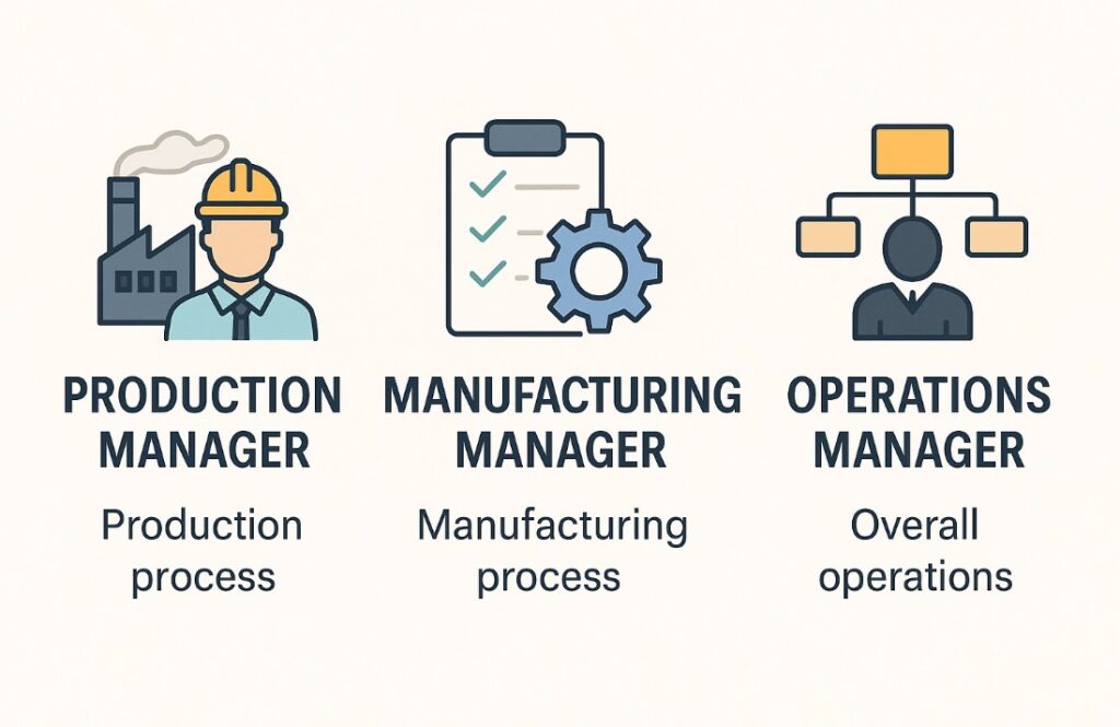 ROLES MANUFACTURING PRODUCTICION OPERATOINS MANAGER