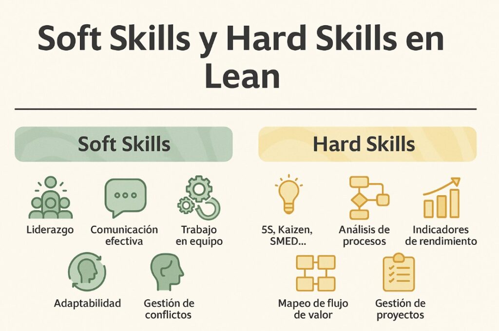 soft hard skills lean