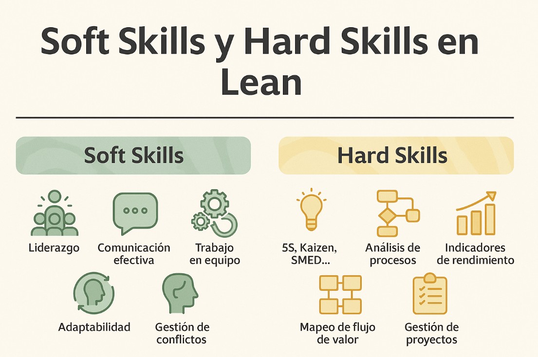 soft hard skills lean