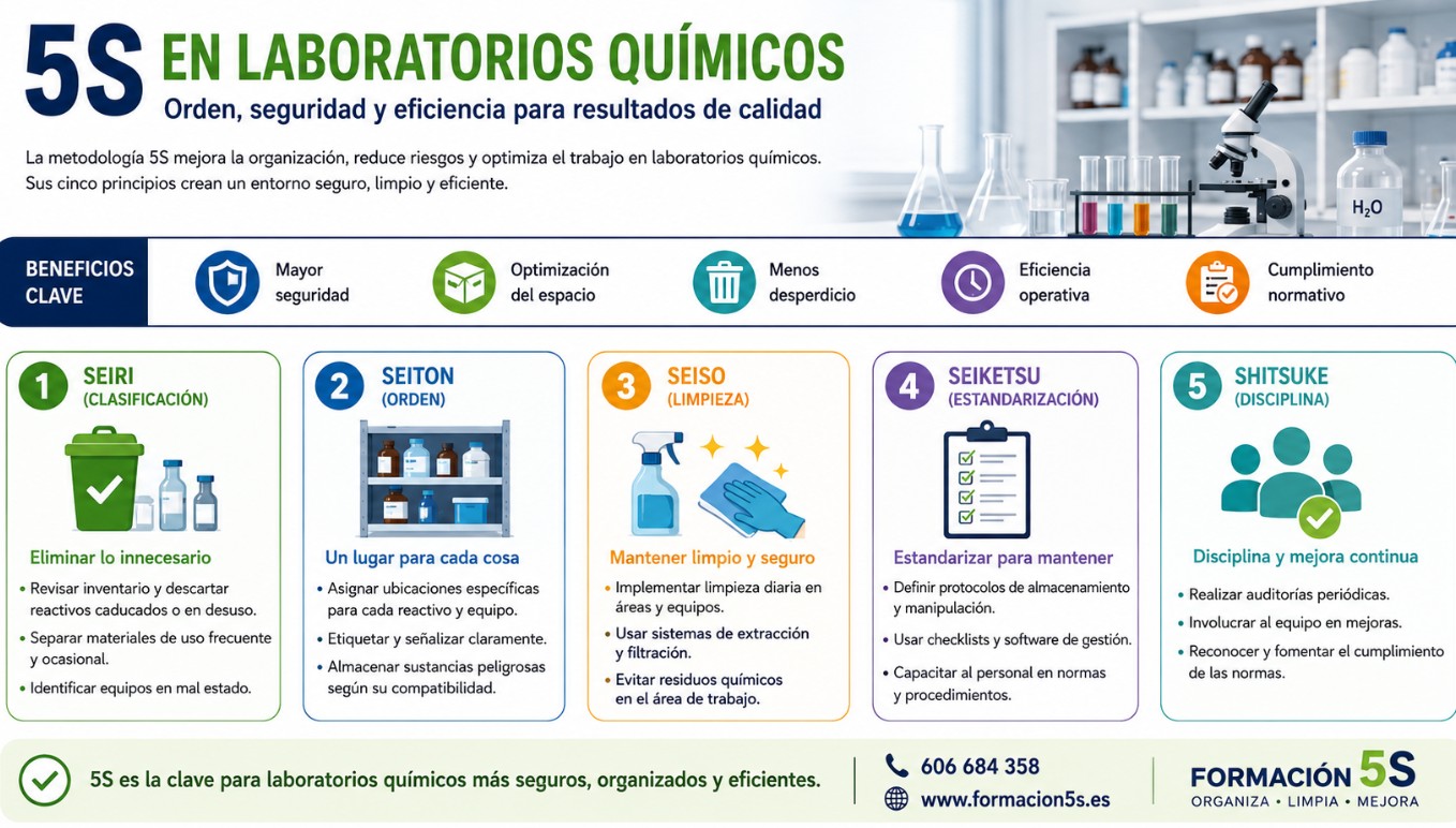 APLICAR 5S EN UN LABORATORIO QUIMICO