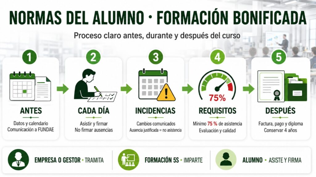 Normas de los alumnos de formación 5S